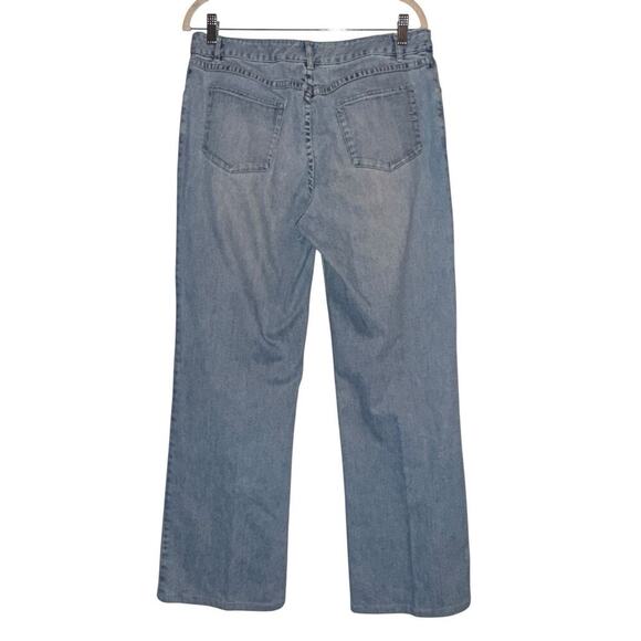 JJill Size 10 Wide Leg Jeans Stretch Comfort Office Casual - Picture 2 of 12